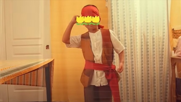 ハギレをつないで縫っていくと