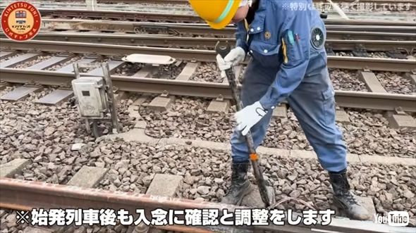 夜の保線作業密着