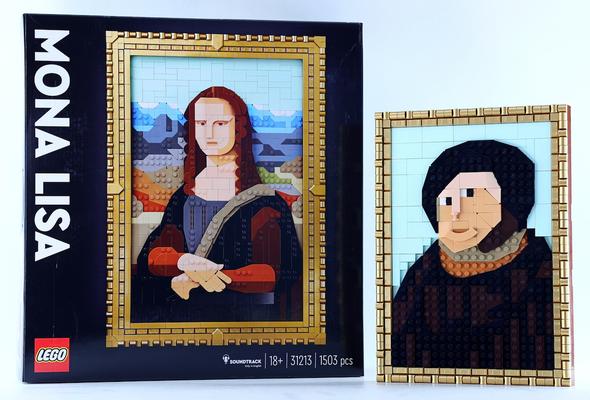 モナ・リザのレゴキットと完成品