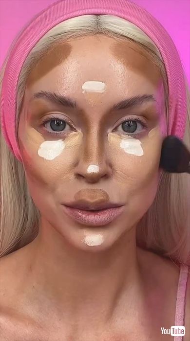 すっぴんからバービーに変身