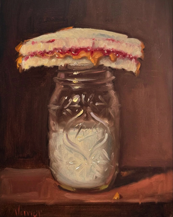 ジャンクフードの静物画