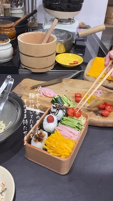 今年最後の冷やし中華弁当