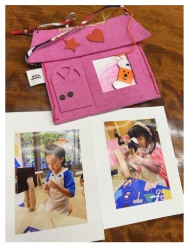 妹さんはピンクに