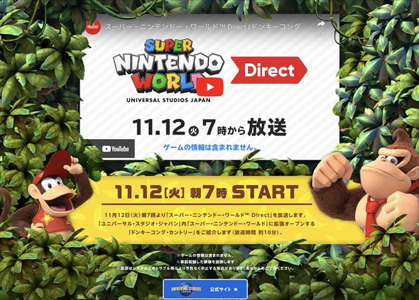 スーパー・ニンテンドー・ワールド Direct