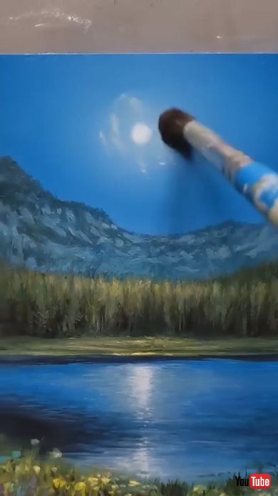 油絵 メイキング 筆 月明かり 表現 自然