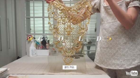 美女と野獣のドレスを作った