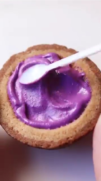 アイシングクッキーでアサイーボウル