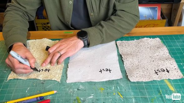 筆記具でテスト