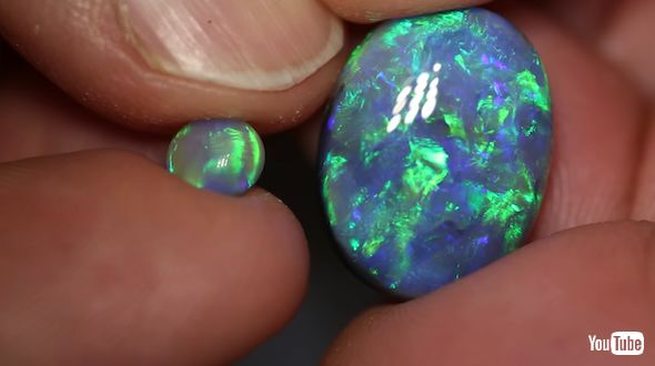 オパールの研磨