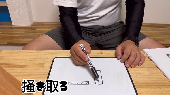 木材の切れ端をテーブルの天板にするため木箱を作る
