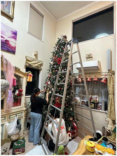 北斗晶家のクリスマスツリー