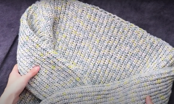 ざっくりリブニットの簡単な作り方