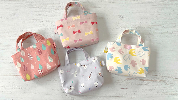 ハギレで作れるミニトートバッグ