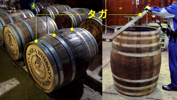 ウィスキーの樽