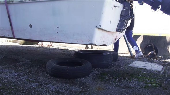 港で沈みかけていたヤマハ和船を妻がレストアしたら