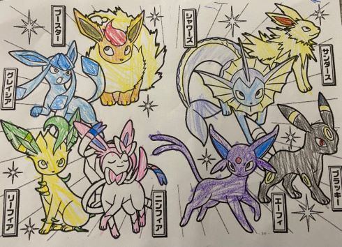 ポケモンの塗り絵