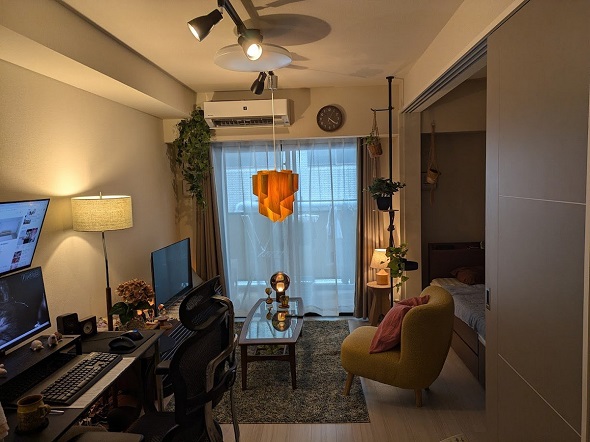 インテリアの配置を考えていい気分になる空間へと変わった部屋