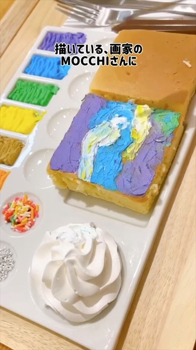 画家がパンケーキに絵を描いてみた