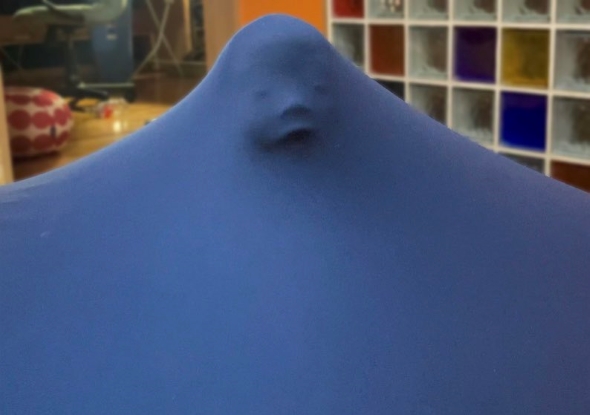 シーツをかぶって遊ぶ子ども