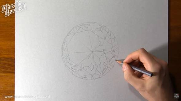 本物みたいなピンクダイヤモンドの絵