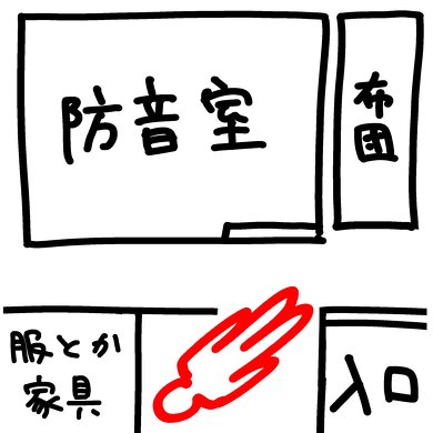 防音室 隙間