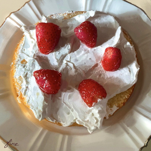 クリームのリアルな絵