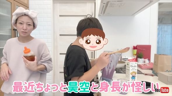 次男・昊空（そら）くんに身長を抜かされそうな辻希美