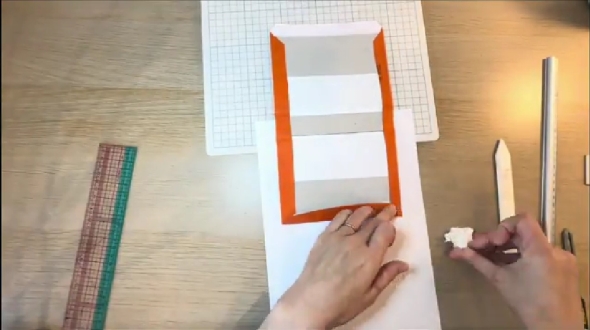 エルメスの紙袋でノート作り