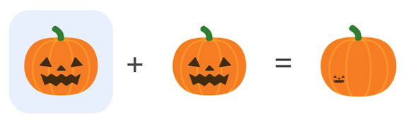 ジャック・オ・ランタンの絵文字を合成