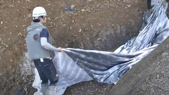 災害を防ぐ流路を作る動画