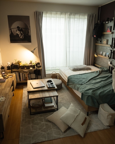 LOWYAの「一人暮らし カメラマンの部屋」コーディネート