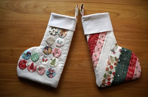 余ったハギレでクリスマスアイテム