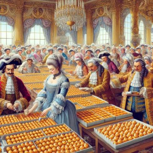 AIに描いてもらった「ブルボン本社工場」