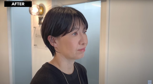 25年ぶりの美容室ビフォアフ