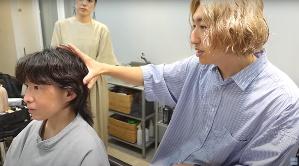 25年ぶりの美容室ビフォアフ