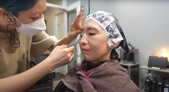 25年ぶりの美容室ビフォアフ