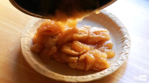 詰め物を広げる