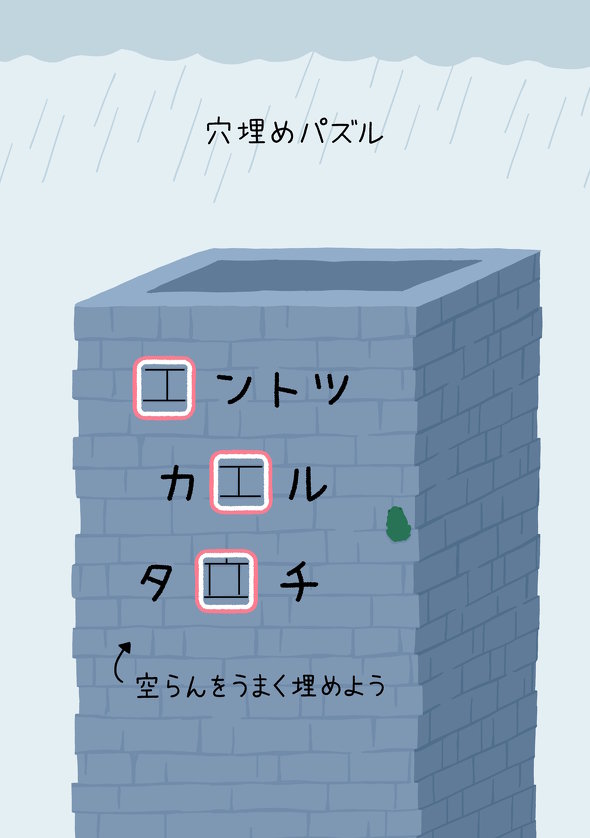 ねとらぼ　謎解き　たつなみ　すこしずるいパズル
