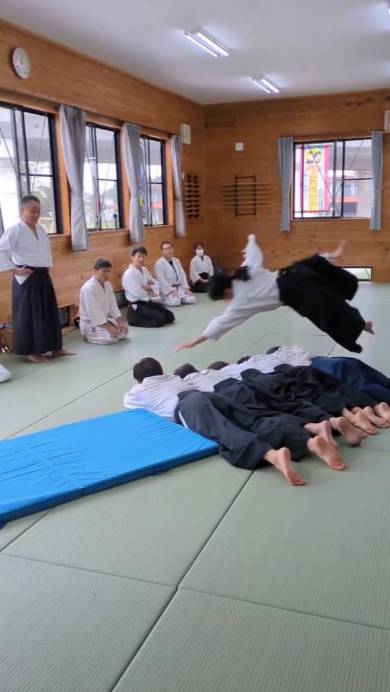 飛び越し受け身