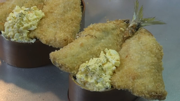 愛する妻に作る 弁当 夫 料理 大きめ アジフライ 弁当