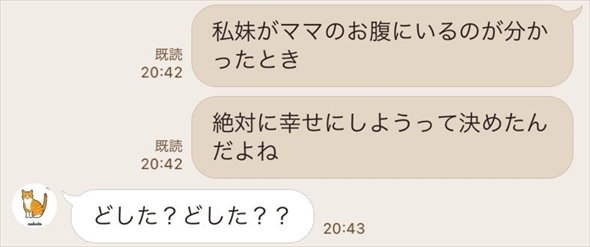 妹のヨーグルトを食べちゃった姉のLINE