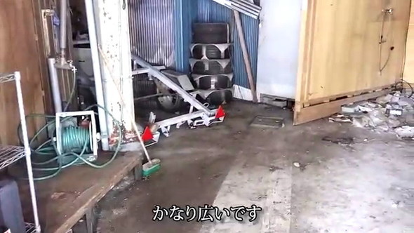 ガレージを片付ける