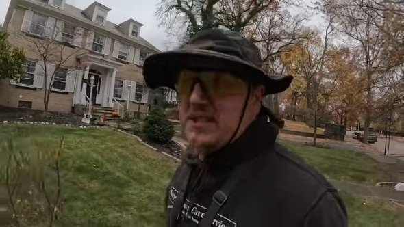 掃除後の庭の様子