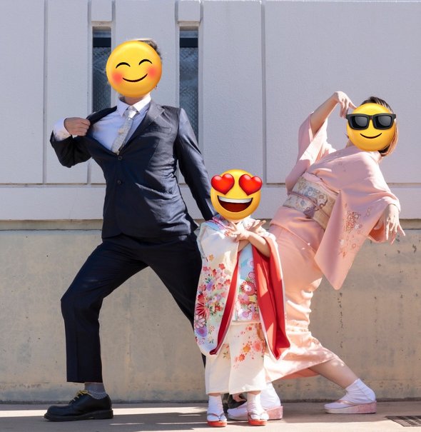 七五三でジョジョ立ち