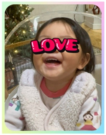 北斗晶さんと孫の2ショット