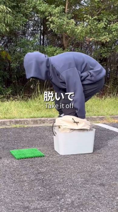 スノーボードで素早く着替えられるアイディア