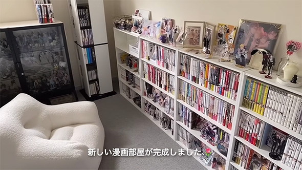 新しい漫画部屋が完成しました