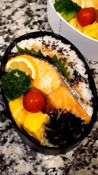 完成したお弁当