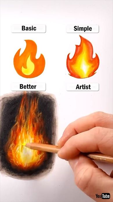 そうはならんやろ　アーティストが炎を描いたら……