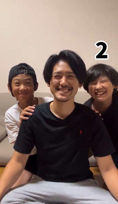 パパにそっくりな5人兄弟